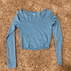 Pacsun Blue Long Sleeve Top